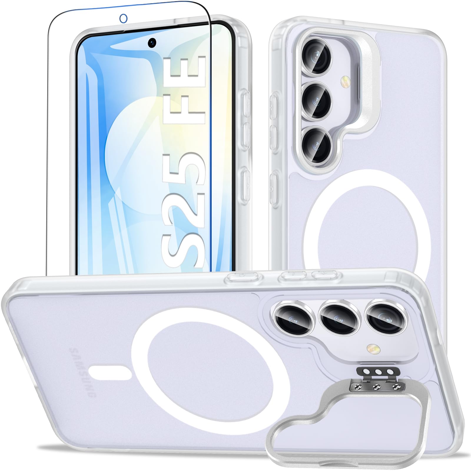 Protection Samsung S25 FE antichoc translucide compatible MagSafe - 8