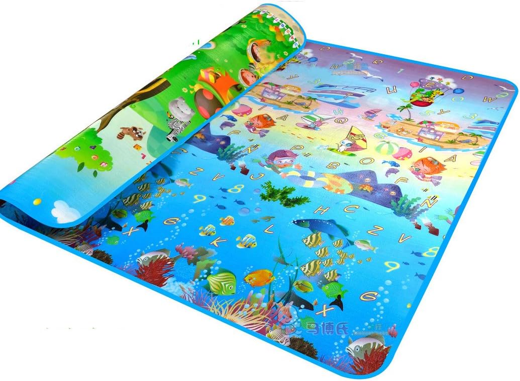 Garwarm 79 * 71 * 0.2 Inches Extra Large Baby Crawling Mat Playmat Foam Blanket Rug