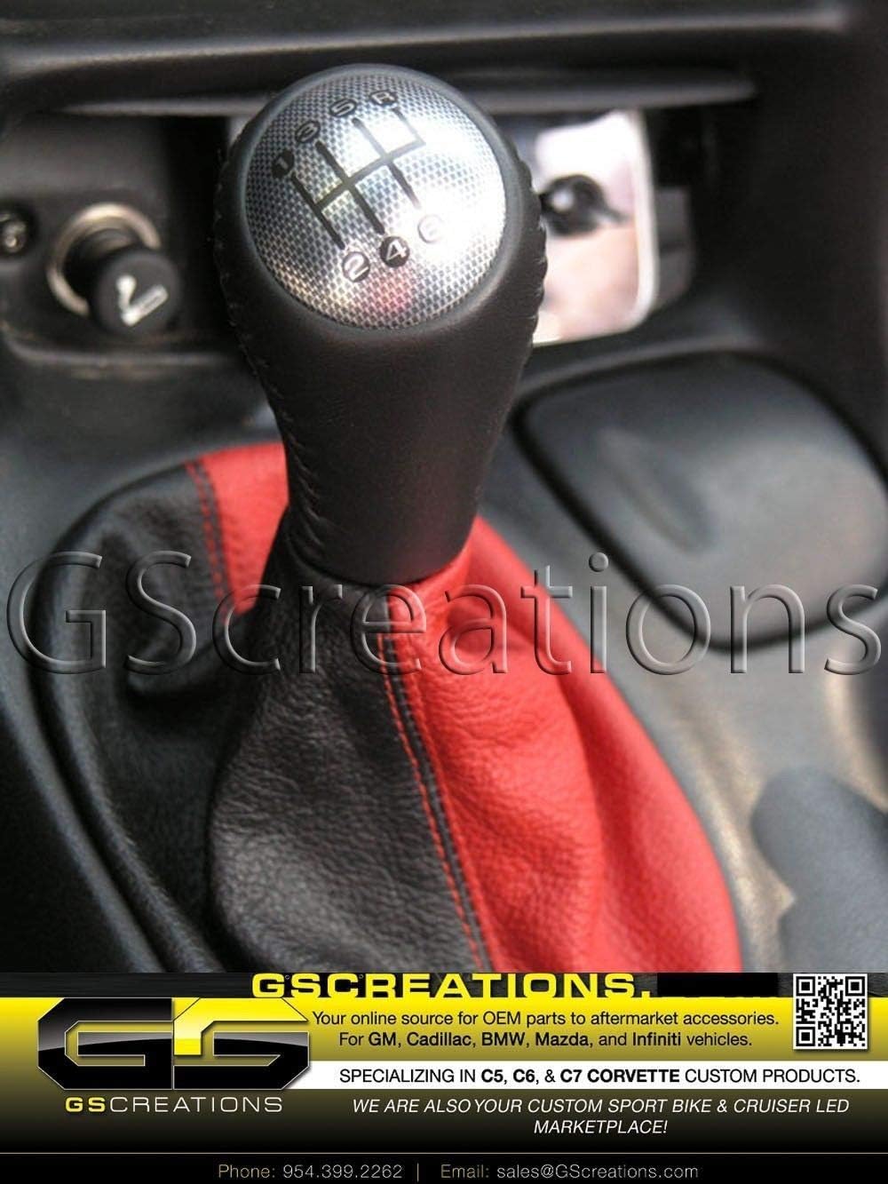 C6 Corvette Shift Knob Made To Fit The C5 Corvette (carbon fiber look top cap