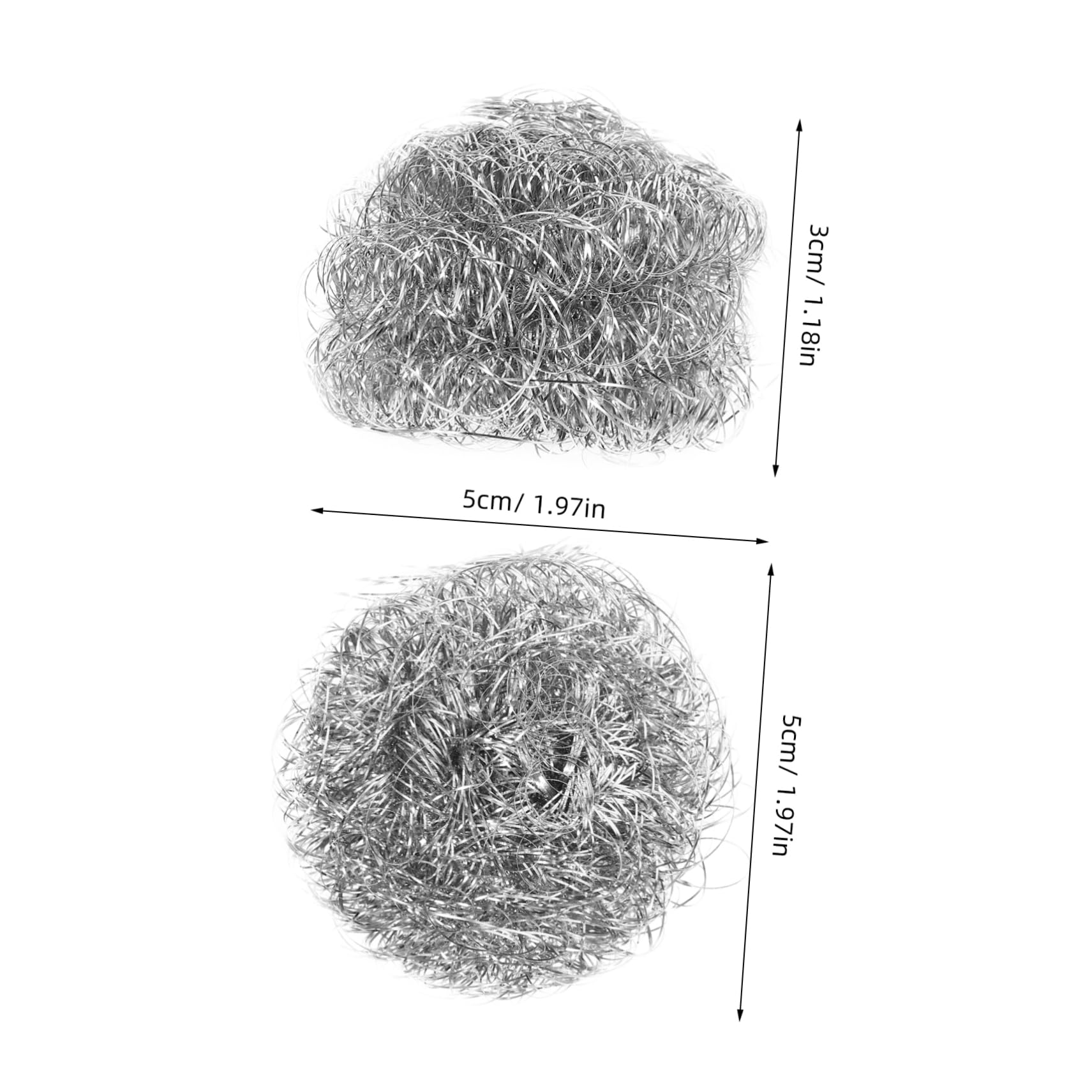 CIYODO Stainless Steel Dish Cleaning Ball Heavy Duty Kitchen Cleaner for Pots Pans Dishes Scouring Tool for Effortless Cleaning of Non Scratch Scrubber