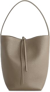 Genuine Leather Bucket Bag