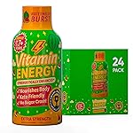 Vitamin Energy Immune+ Extra Strength Energy Shot Watermelon Burst 24 Pack, 260mg Natural Caffeine, B-Vitamins, Citicoline, Green Tea, Immunity & Focus Support, Zero Sugar, Gluten-Free 1.93 fl oz