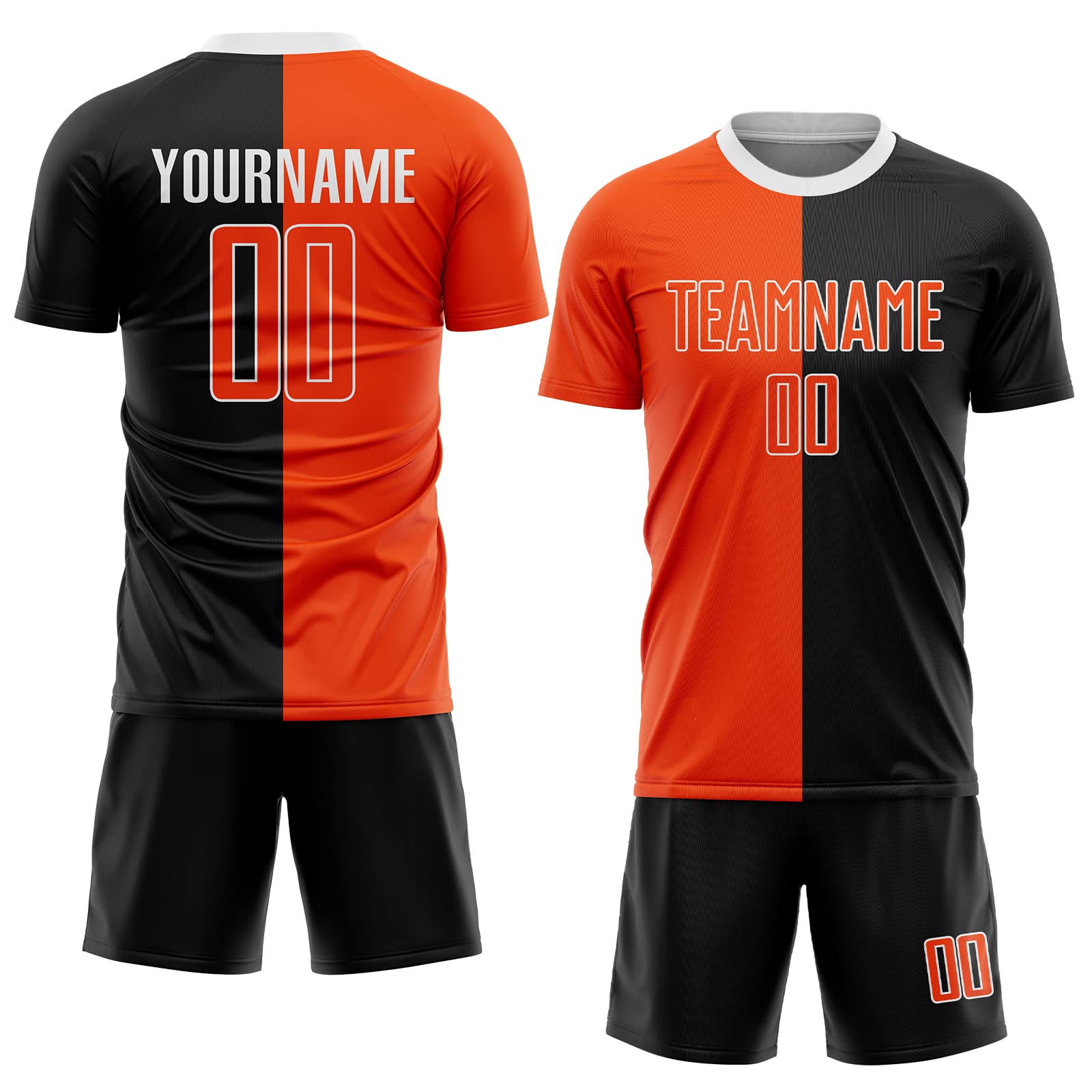 Customized Unisex and Ladies Jersey Personalized with Your Name and Team Number Soccer Jersey Set