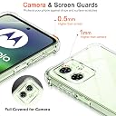 Lustree Back Cover Transparent Case Compatible with Motorola G54/G64 | Clear + TPU Case with 4 Corner Air Cushion Protection & Camera Protection | Slim& Stylus Cover gallery image