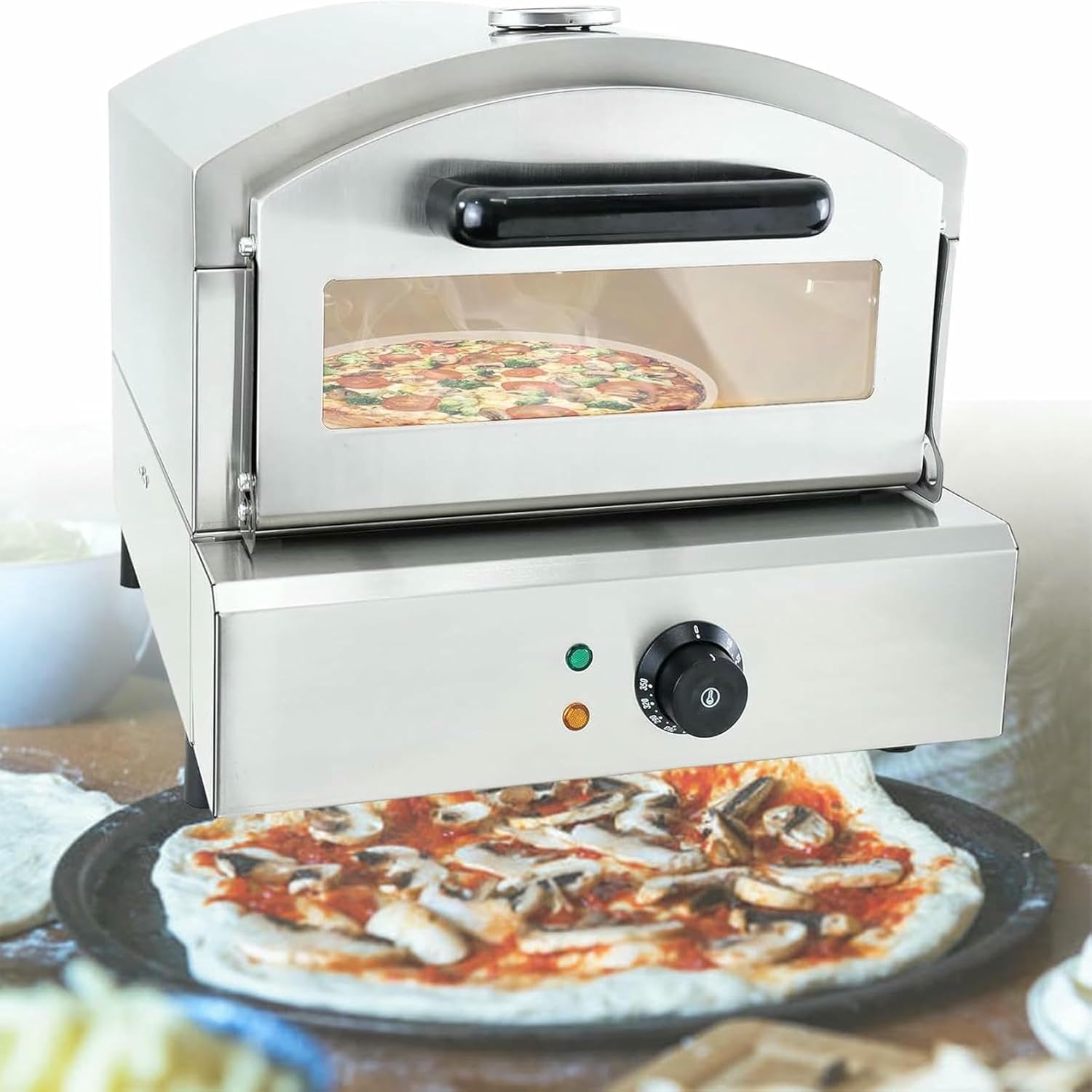Pizza Oven Outdoor Gas Pizza Oven 12 Multi-Function Pizza Oven, Portable Pizza Maker Oven Grill for Outside,Gas