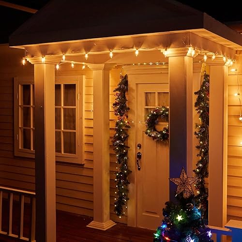 Miniatura 26 de KGC Paquete de 25 bombillas LED de repuesto S14 inastillables e impermeables, 1 W equivalente a 10 W, blanco cálido 2200 K para exteriores, bombilla