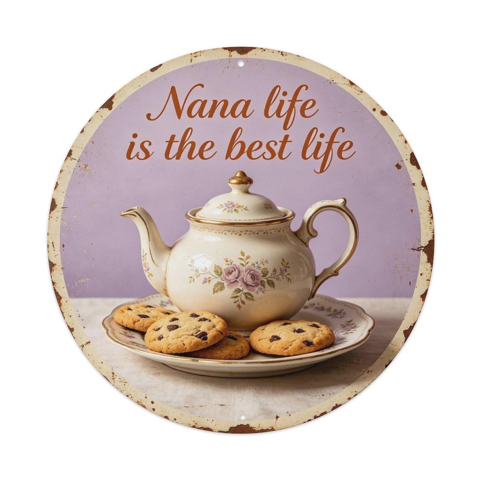 Vintage_nana_life_ Metal Tin Sign Plaque