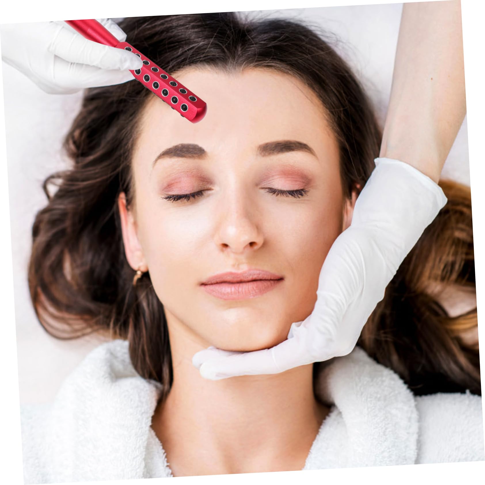 Massaggiatore Viso Lifting in Lega di Alluminio Germanite Rosso | Saloni Professionali e Uso Domestico, Strumento di Cura Viso, Ideale per Amanti del Massaggio Facciale