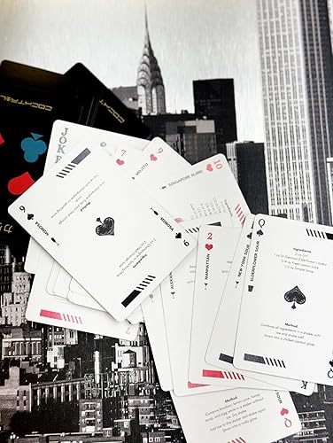 Miniatura 4 de The Bartender's Deck cartas de póquer y cóctel  Cartas de juego de cubierta completa  52 recetas de cócteles con métodos paso a paso y lista de