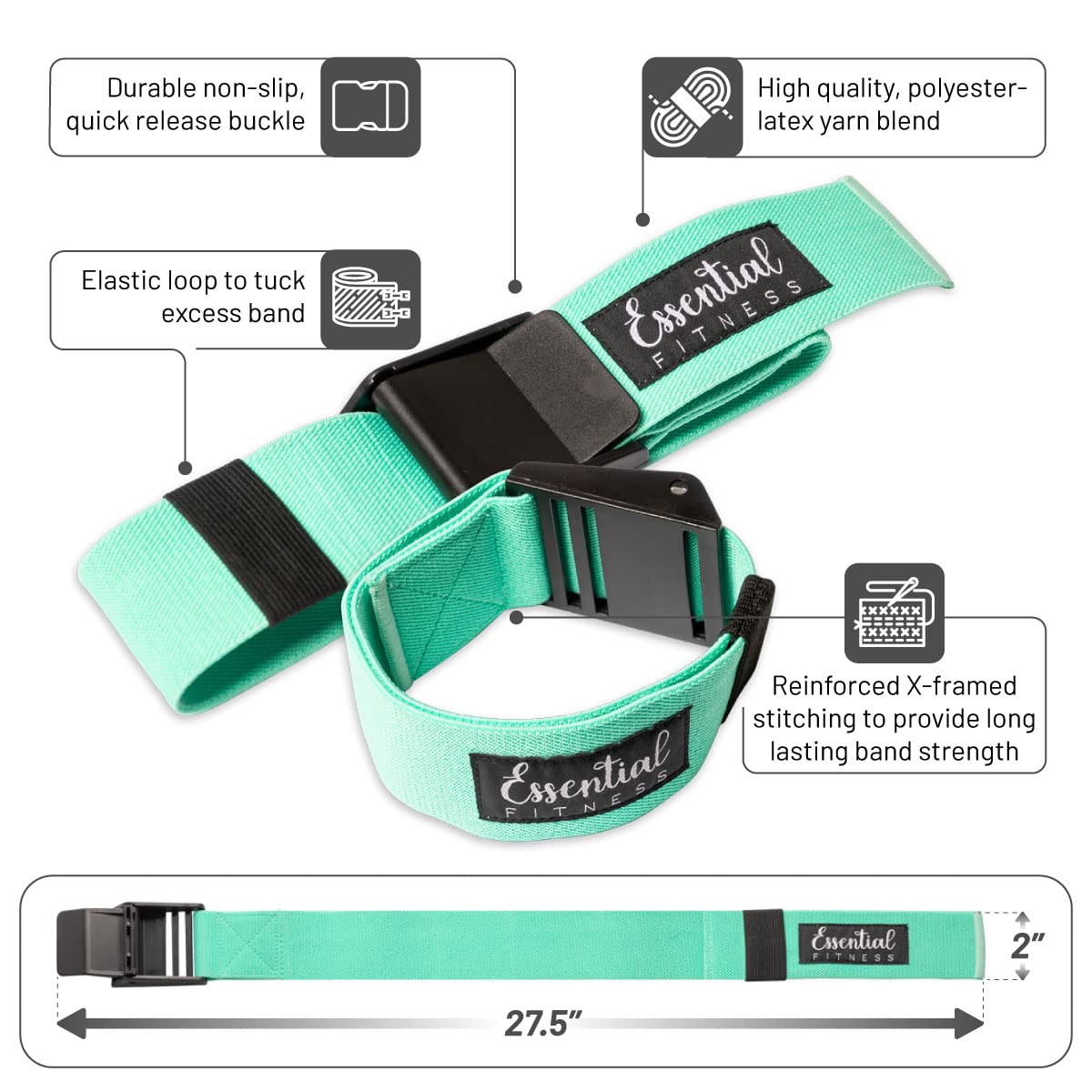 Buy Essential Fitness BFRBands for Women Glute Training Bands Leg