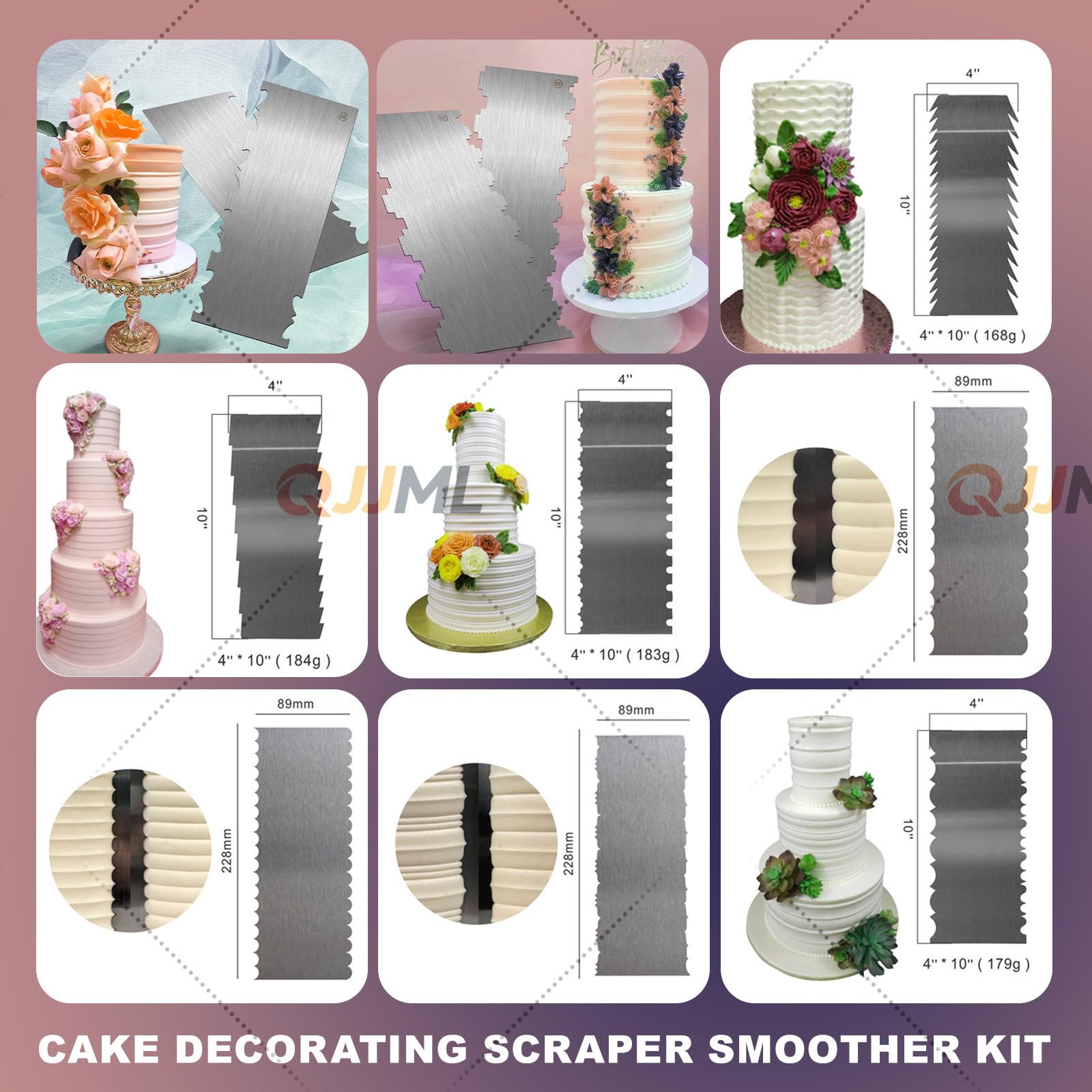 Machine À Décorer Les Gâteaux 200w, Machine Automatique D'étalage Crème pour Gâteaux, Machine À Glacer Les Gâteaux 4 À 12 Pouces, 60 À 320 TR/Min, avec Kit Lisseur Et Racloir À Gâteaux