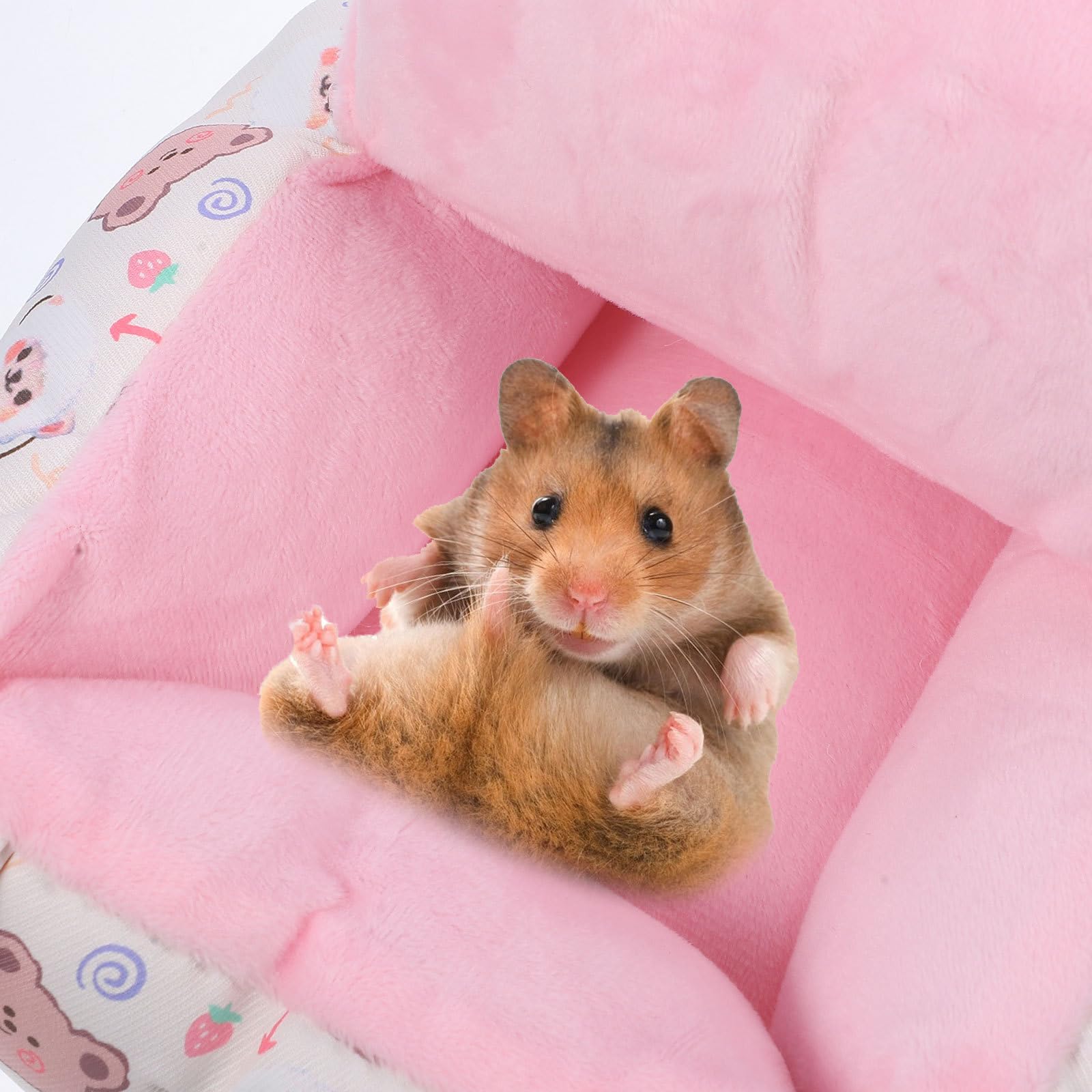 Hamster Hängebett aus Metall und Baumwolle, 1 Satz, Verdickt