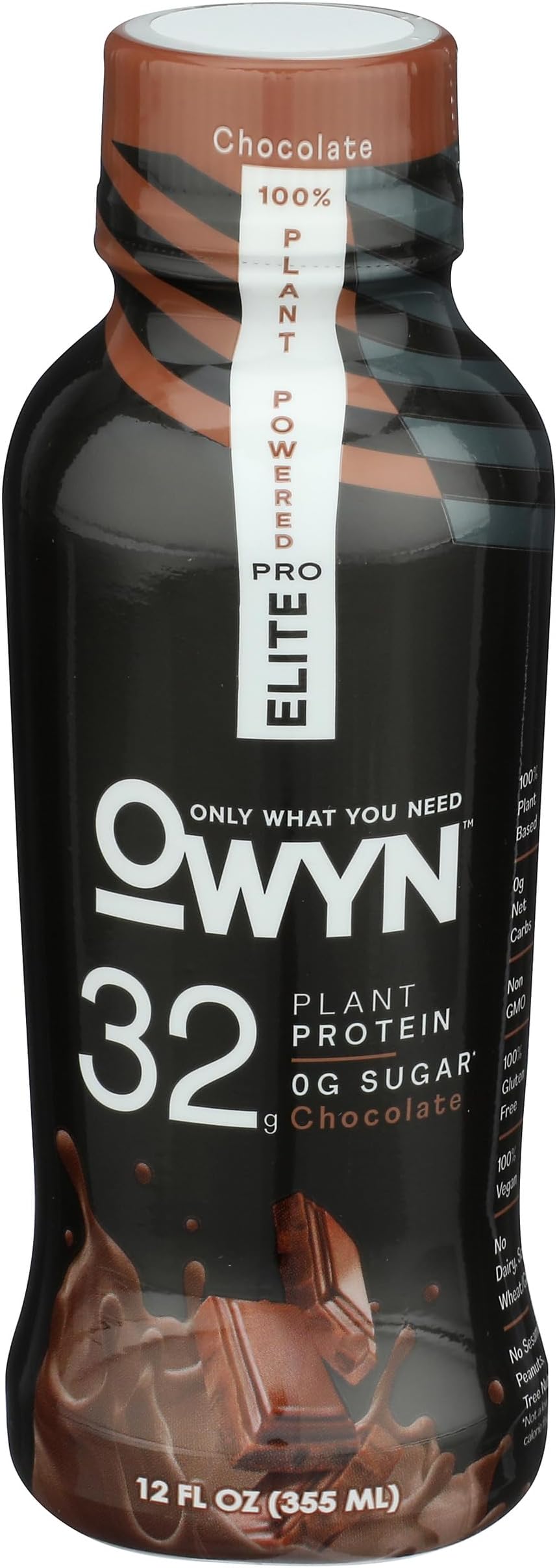 OWYN Chocolate Pro Elite Plant Protein Shake, 12 FZ