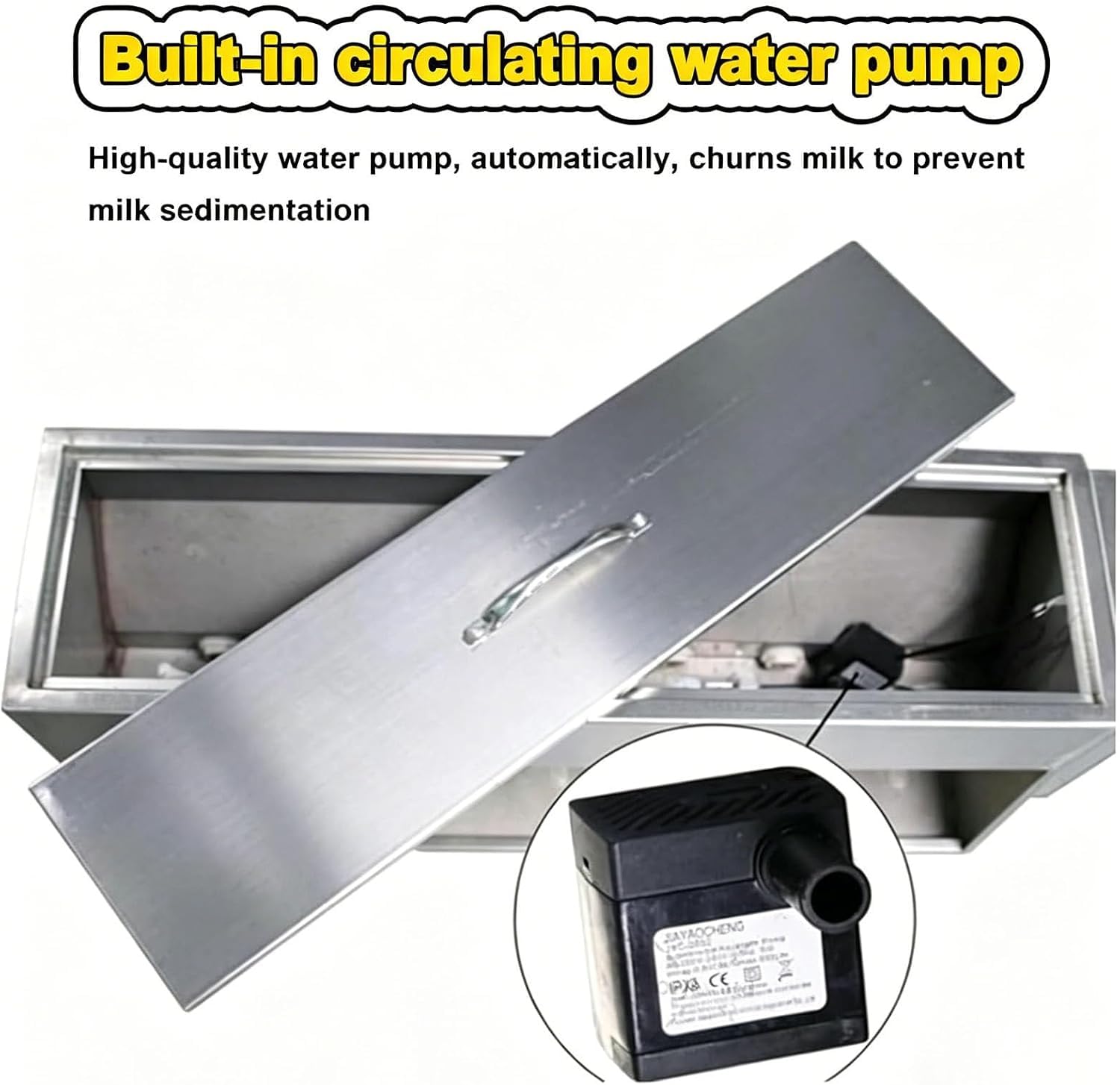 KEhtu Distributore Automatico di Latte per Suini, in Acciaio Inox, da 20 Litri, con 10/14 Tettarelle E Foro di Aerazione - Temperatura Costante E Miscelazione Automatica 15L/10Nipples