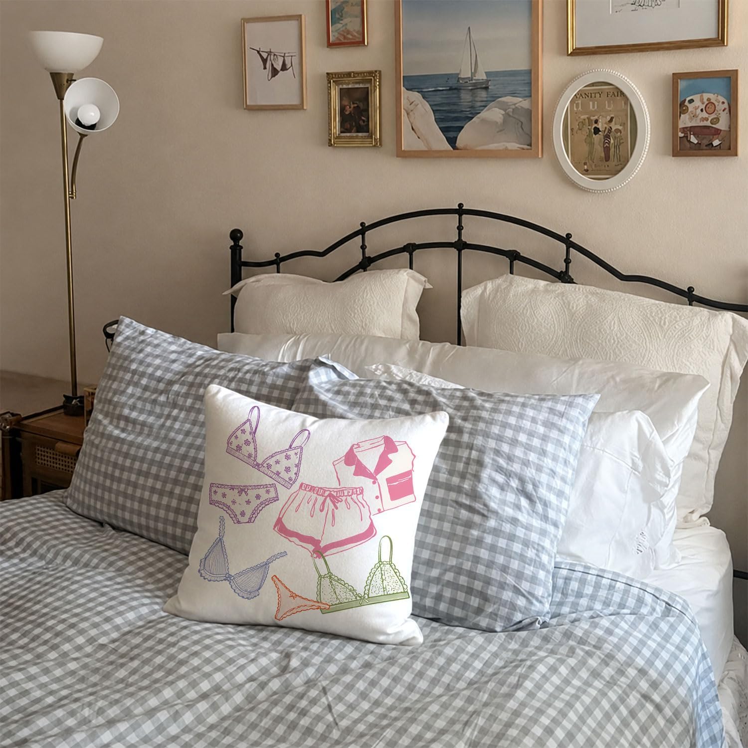 Dorm Decor for College Girls Pillow Cover 18x18 image 2