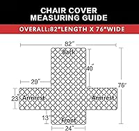 Vista 6 de Easy-Going - Funda reversible para sillón, resistente al agua, funda protectora para muebles con correas elásticas, para mascotas, niños, perros