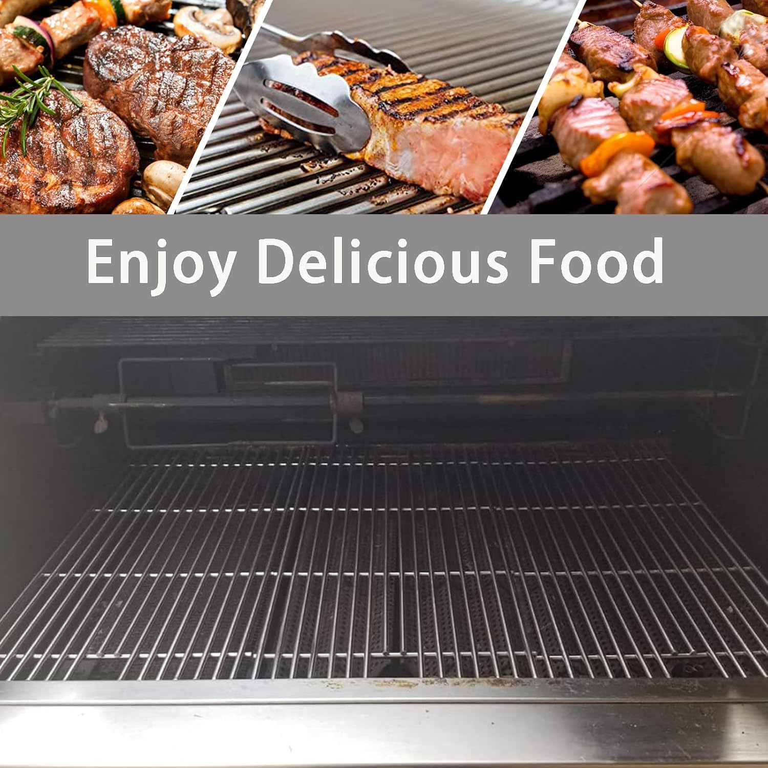 23 1/4" Stainless Steel Grill Grid Grates Replacement Parts for Viking VGBQ 30" T Series, Viking VGBQ 41" T Series, Viking VGBQ 53" T Series, VGBQ300T, VGBQ0302T, VGBQ3002RT, VGBQ4103RT, 3 Pack