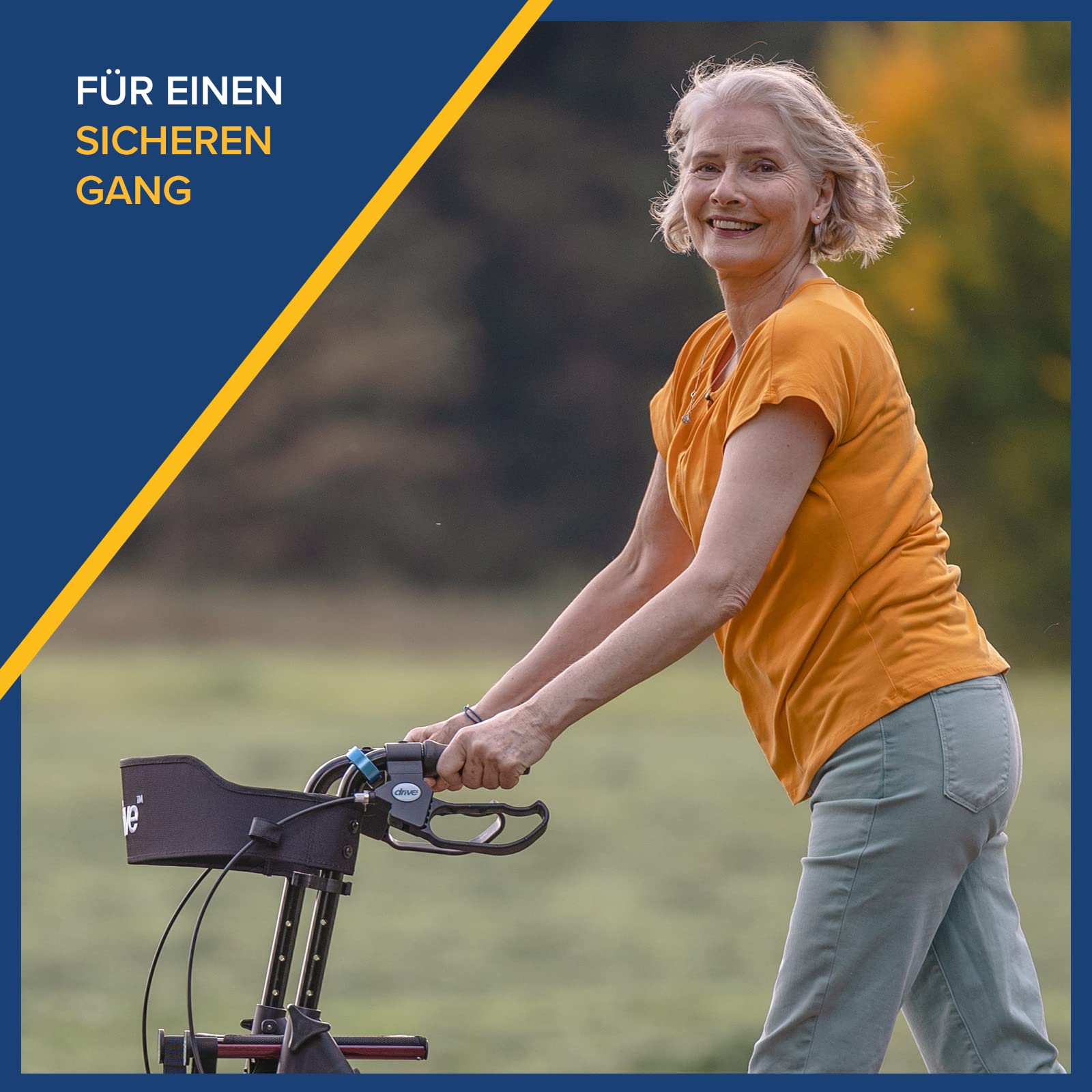 Drive Medical Rollator TORRO in Rot für Indoor und Outdoor Nutzung I Stabile Gehhilfe mit Sitz und Rückenlehne I mit Ablagekorb und Gehstockhalter I 6,9kg Aluminiumgestell, belastbar bis 150kg
