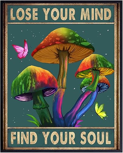 Póster de Lose Your Mind Find Your Soul - Decoración psicodélica de habitación - Decoración psicodélica de habitación - Obra de arte hippie -