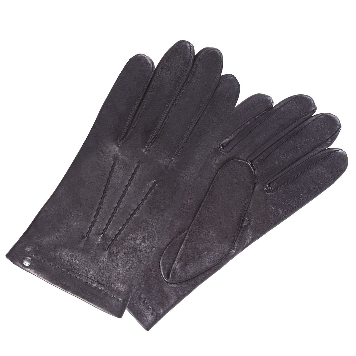 Isotoner Gants homme cuir d'agneau - doublés soie, 9=L,
