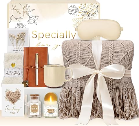 Mothers Day Get Well Gifts for Women Self Care Gift Basket - Birthday Spa Care P