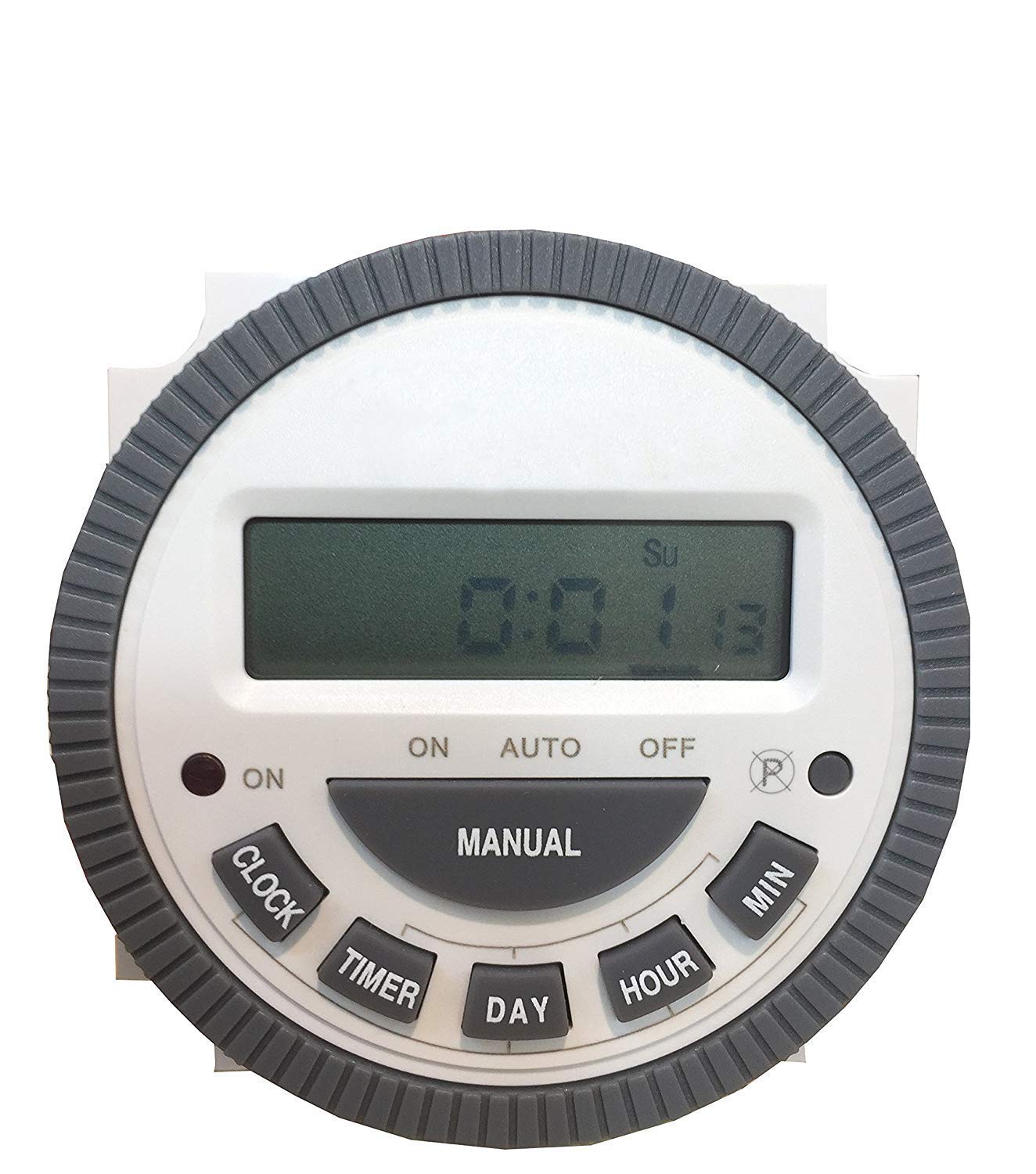 Quick Sense TM-619 24V DC 4 PIN Controller Programmable Digital Timer with Insulated Connecting Thimbles (White and Grey)