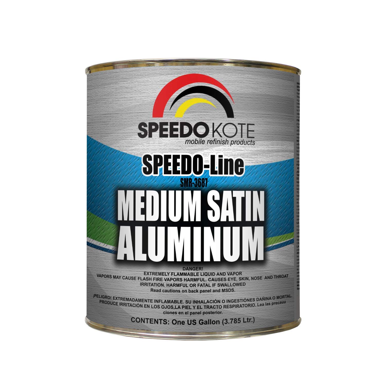 Speedokote Medium Satin Aluminum toner for automotive base coat, One Gallon SMR-3687