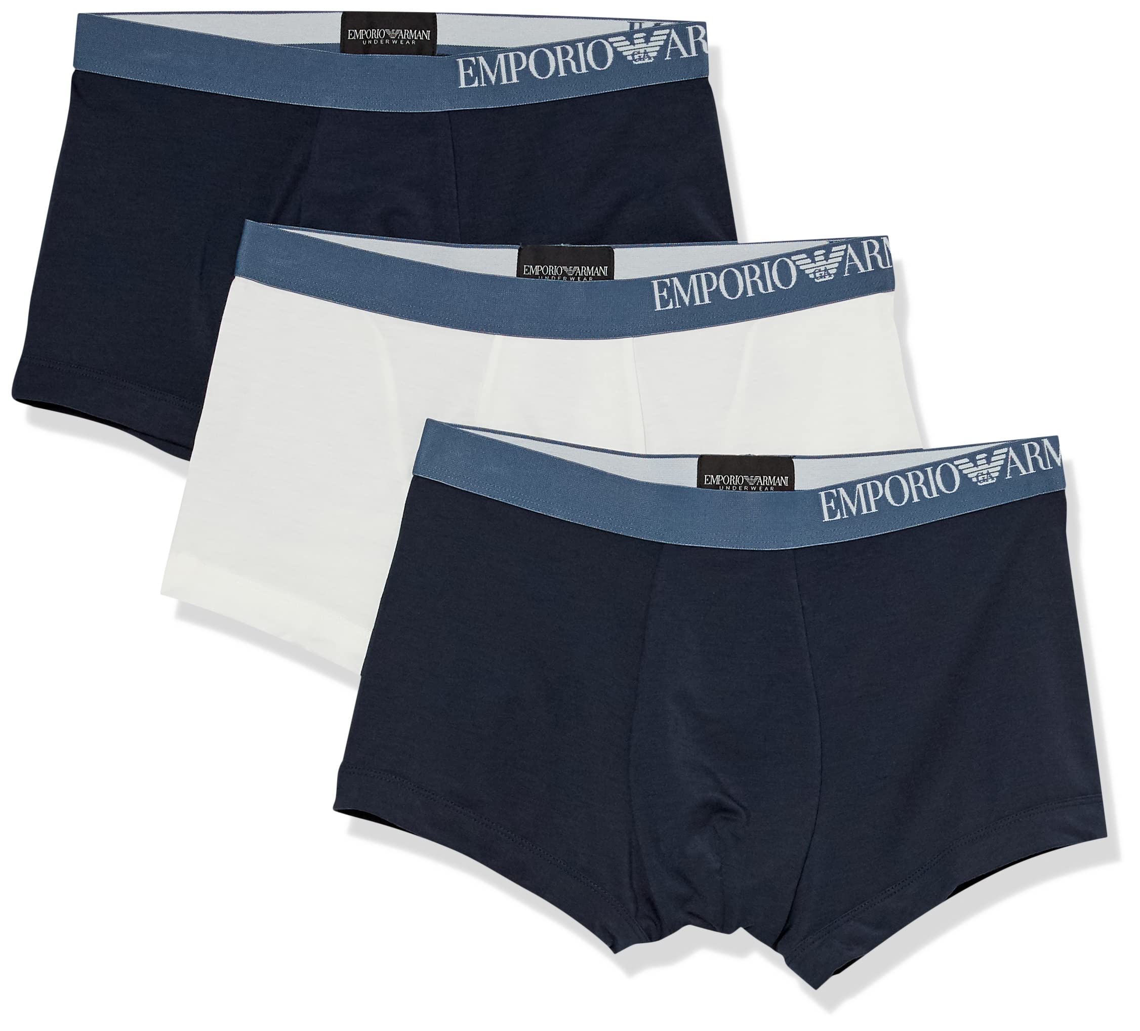 Emporio ArmaniMen's 3 Pack Soft Touch Eco Fiber Elastic Band Trunk