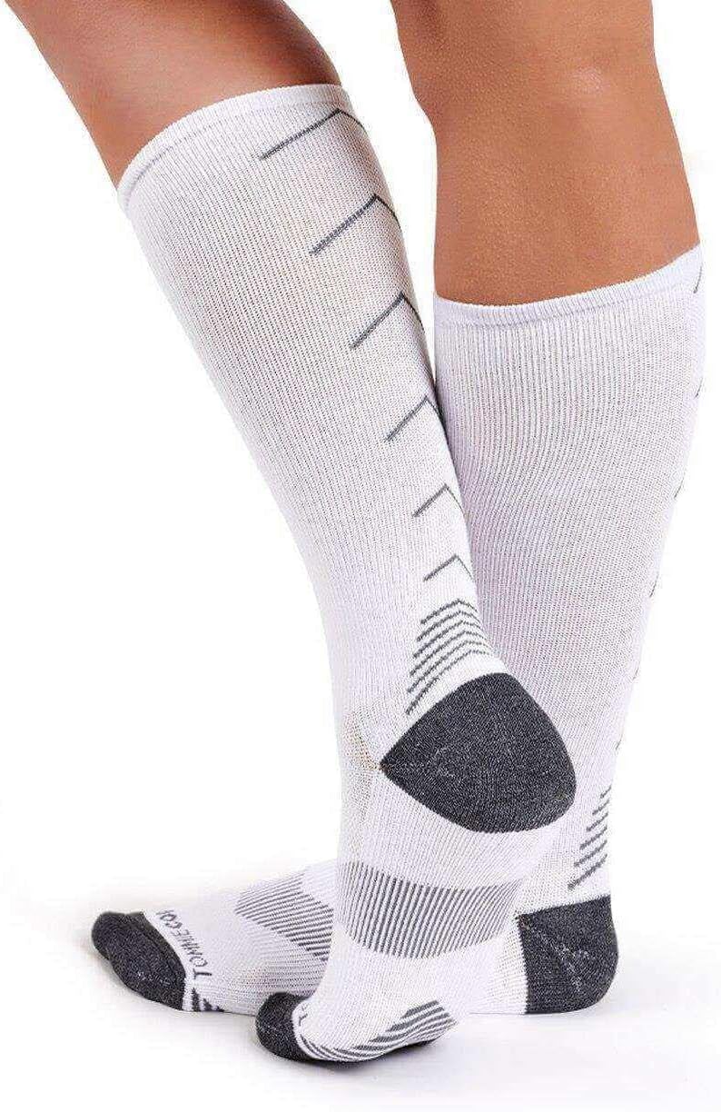 Tommie Copper Women’s Ultra-Fit Over the Calf Compression Socks | Breathable, Low Impact Cushion Heel & Calf Muscle Support