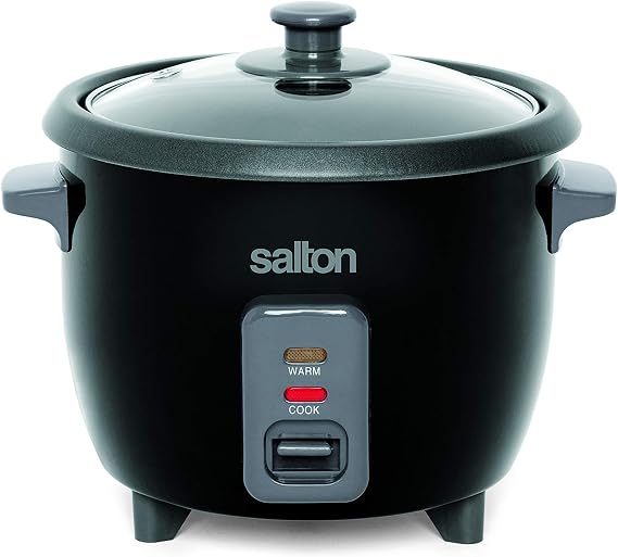 Salton RC1653 Automatic Rice Cooker, 6 cups cooked / 3 cups Uncooked, Stainless Steel