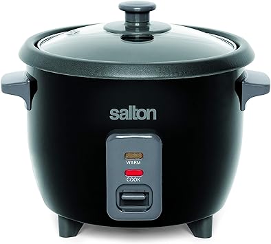 Salton RC1653 Automatic Rice Cooker, 6 cups cooked / 3 cups Uncooked, Stainless Steel