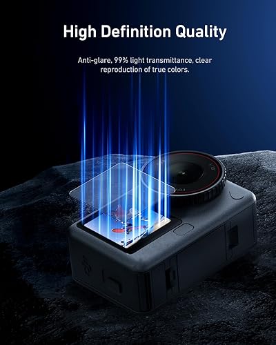 Miniatura 5 de TELESIN Protector de pantalla para DJI Osmo Action 6, lente, pantalla delanteratrasera, protector de vidrio templado para accesorios DJI Osmo Action