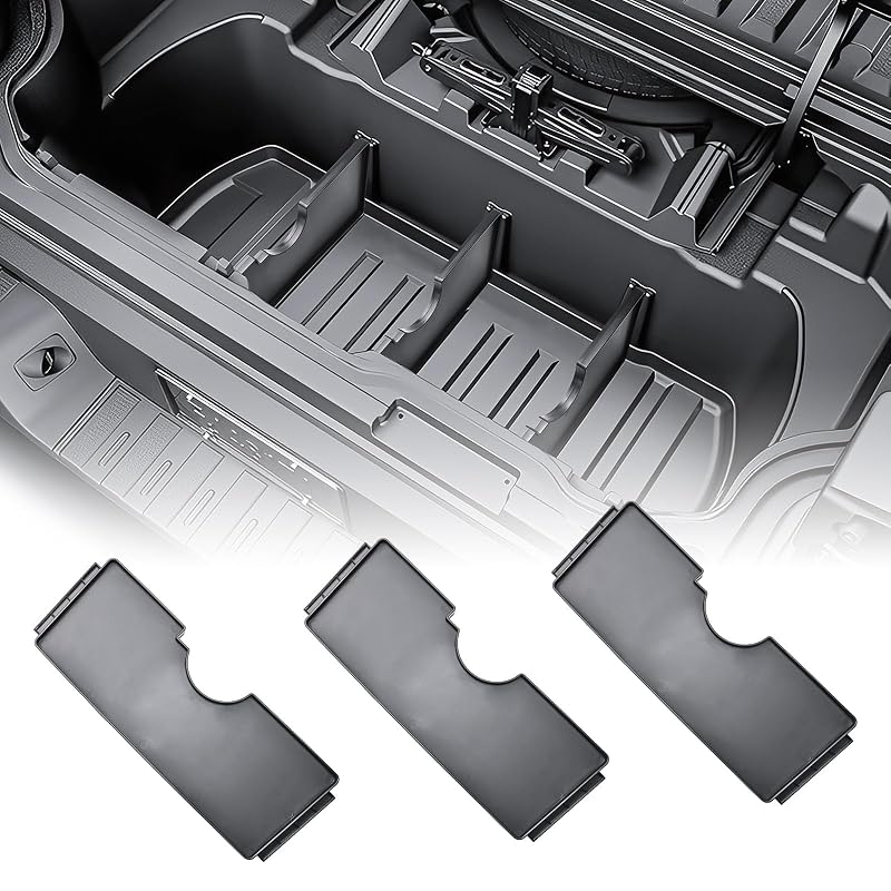 Divisórias para Organizador do Porta-Malas Interno Honda Ridgeline 2017–2025 TACOBRO, Kit com 3 peças