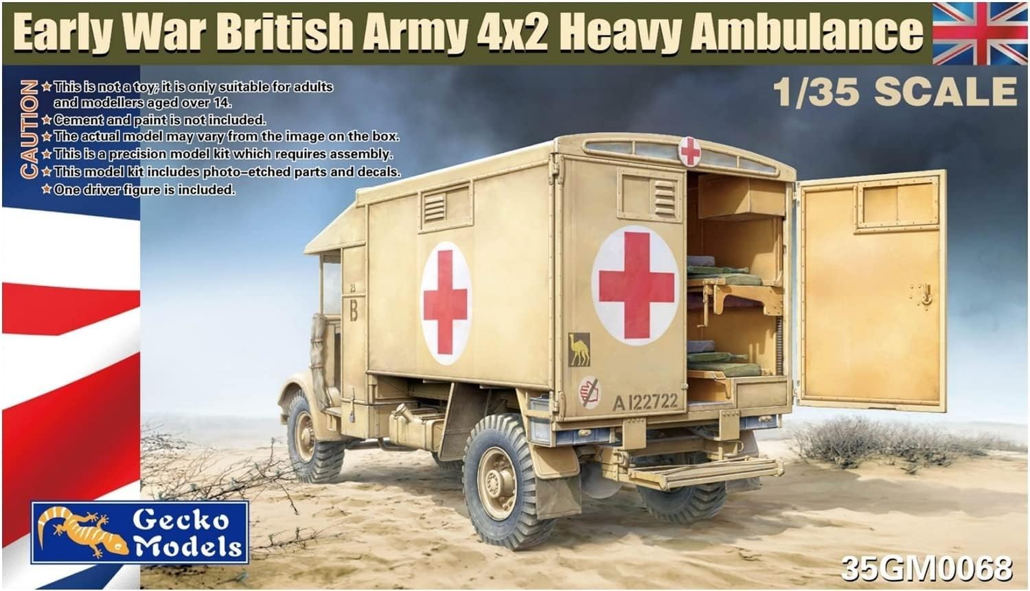 Amazon | ゲッコーモデル 1/35 イギリス陸軍 4x2 重救急車 大戦初期
