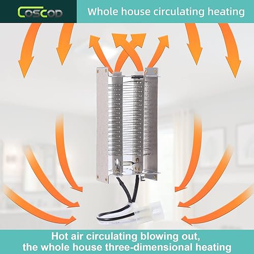 Miniatura 5 de Elemento calefactor de ventilador de baño elemento calefactor COSCOD para Nutone QTXN 110HL100HLBroan 100HL etc