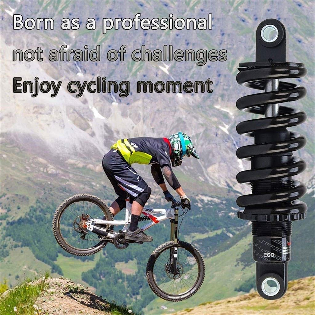 Fahrrad Frühling Stoßdämpfer MTB 150mm, Fahrrad Rückseite Weicher Schwanz Suspension Stoßdämpfer mit Buchse und Schraube (Size : 1500 Lbs)