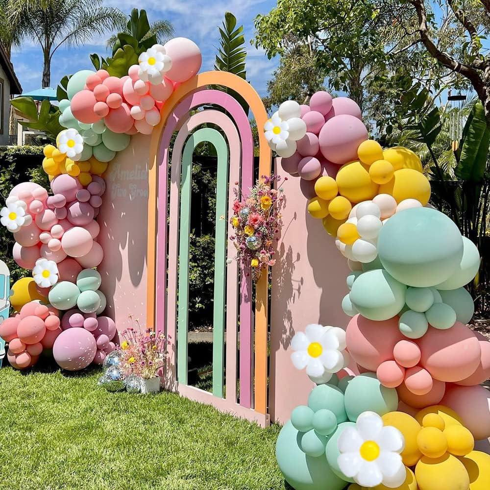 Daisy Pastel Balloon Arch Garland Kit
