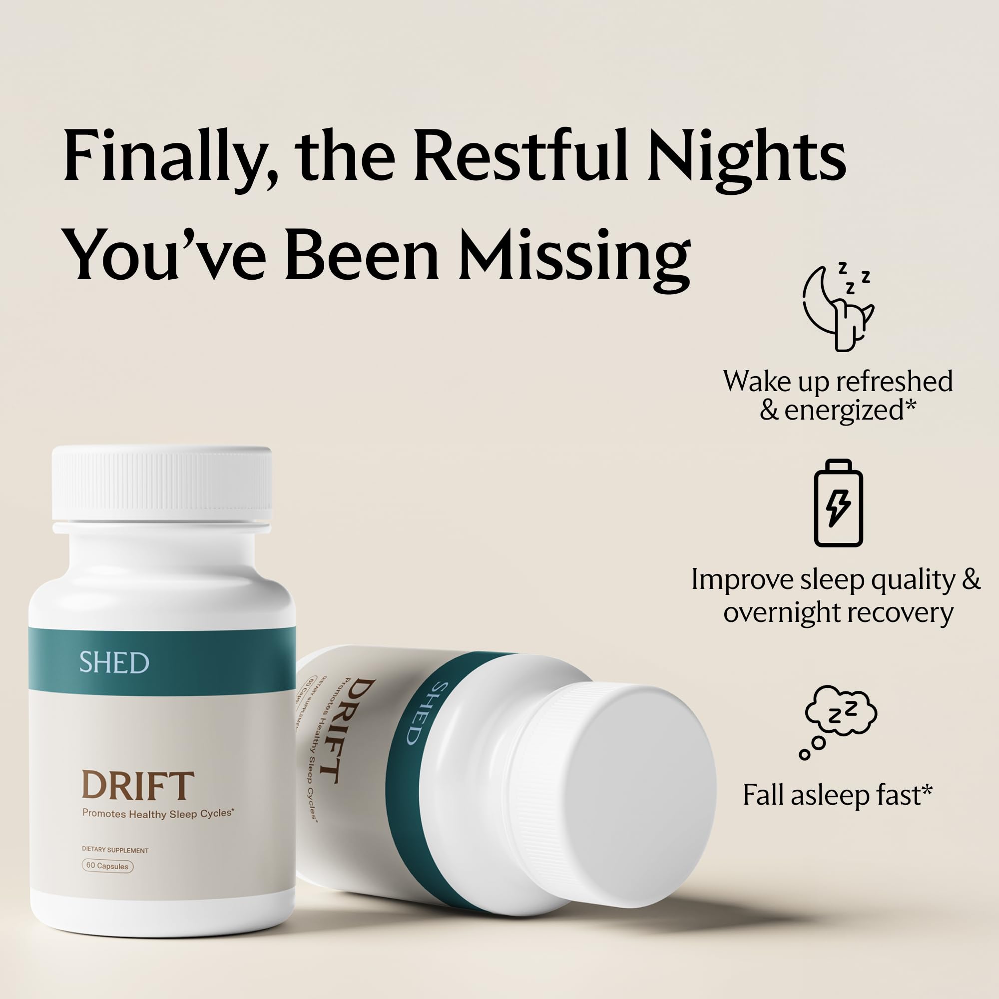 Amazon.com: SHED Drift Natural Sleep Aid with Plant-Based