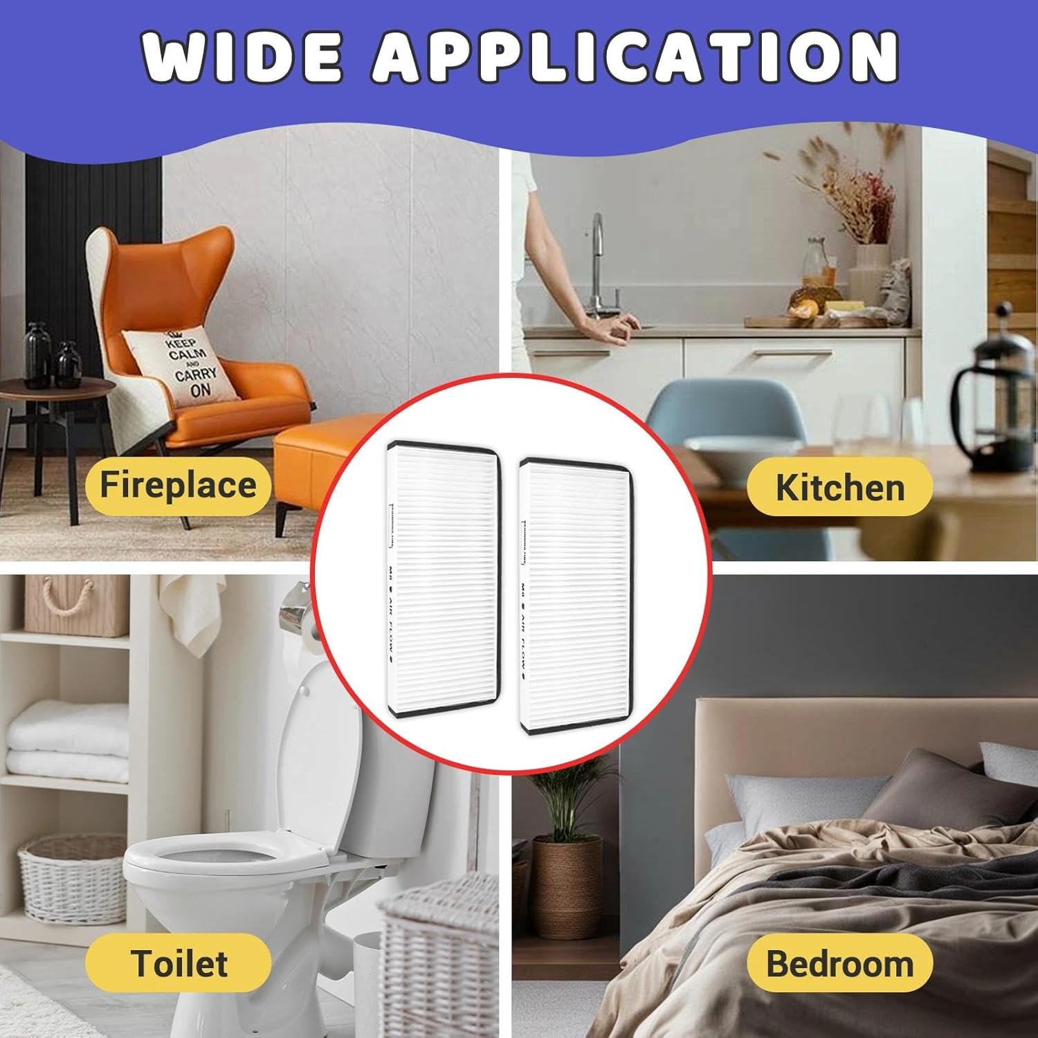 4Packs Replacement Filter Compatible with Panasonic Models FV10VE1, FV-10VE1, FV10VEC1, FV-10VEC1, Projector Cartridge for Panasonic Replaceable Air Filter Cartridge - Image 7