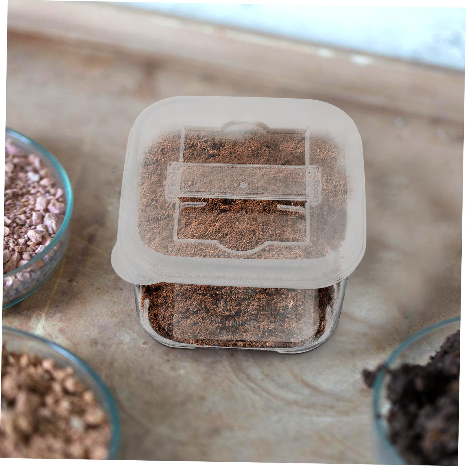 20pezzi Contenitori Mini Per Alimenti Contenitori Di Campionamento Per Laboratori Per Conservazione Di Condimenti e Campioni Di Terreno Con Etichetta Per Identificazione
