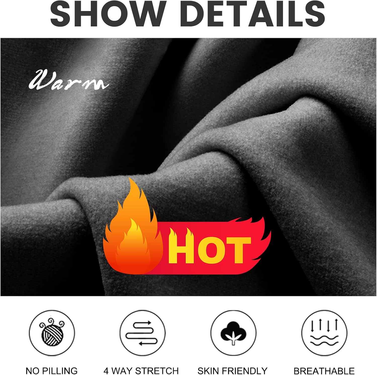 TNNZEET 7 Pack Fleece Lined Leggings Women, Warm Winter Black Thermal Workout Yoga Leggings at  Women’s Clothing store