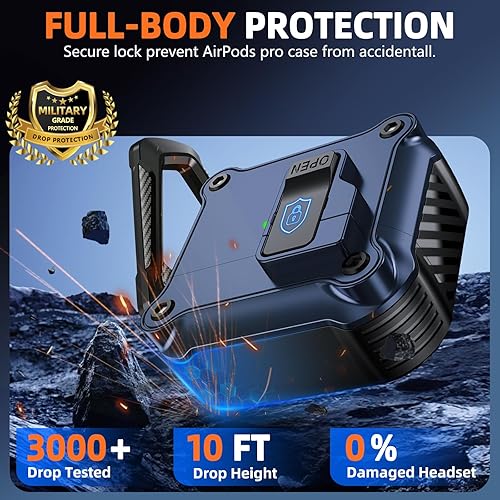 Miniatura 4 de Inesore Funda compatible con AirPods de 4 generación, con kit de limpieza, interruptor automático seguro para la nueva funda de carga Airpods 4 con