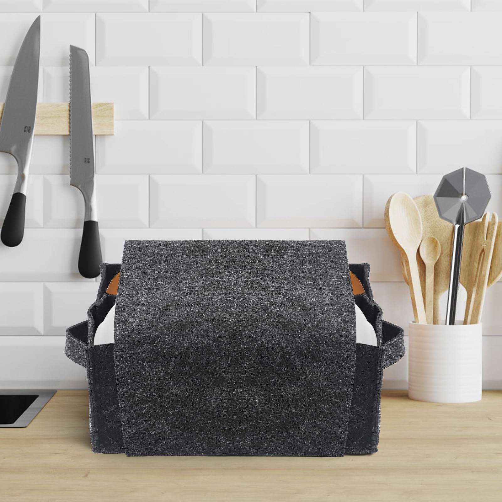Soporte para platos para caravana, bolsa de fieltro para almacenamiento de tazas, soporte para tazas, caravana, organizador de caravanas, camping, camping, almacenamiento de tazas