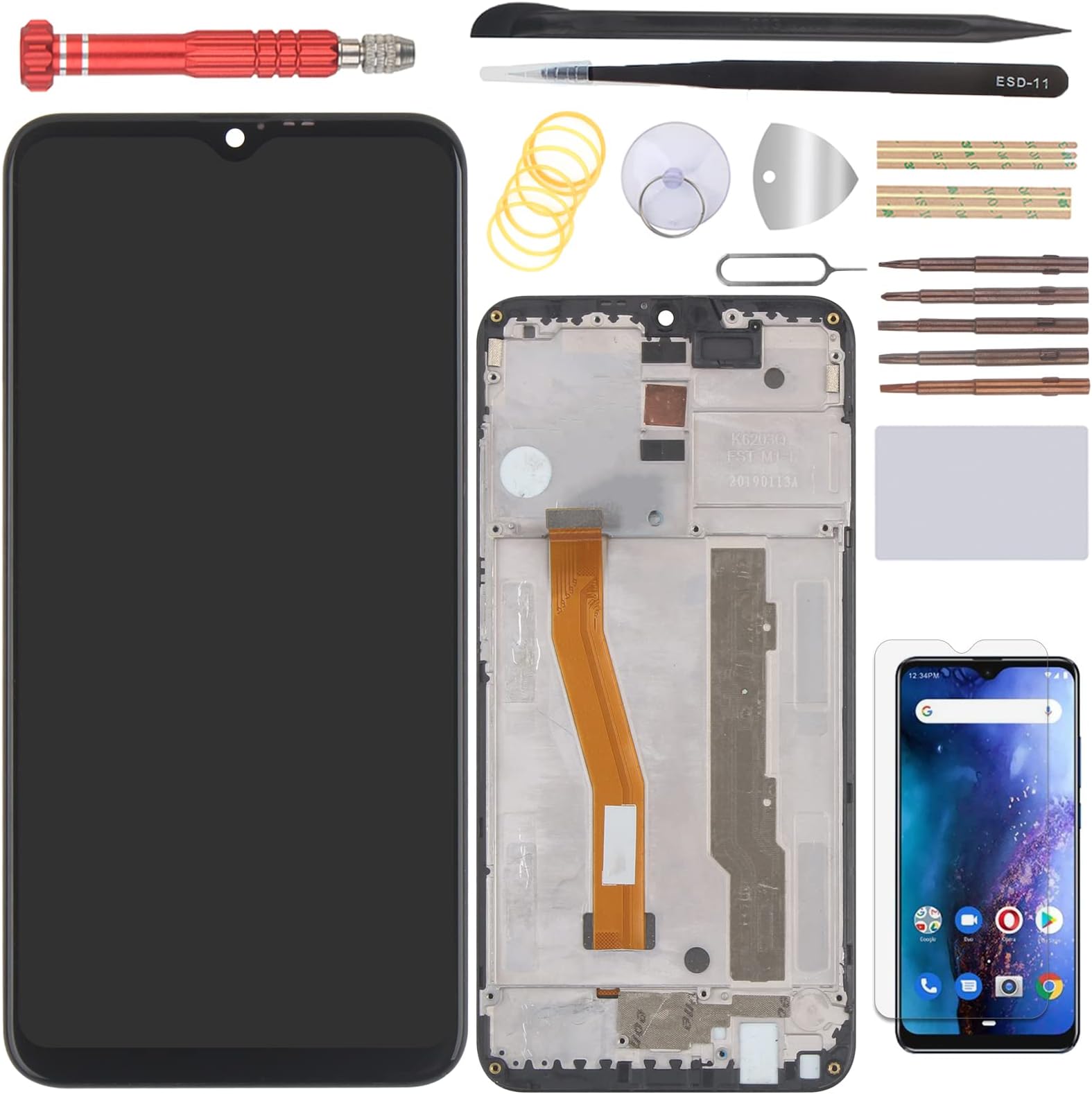 OCOLOR LCD Display for BLU G9 G0130WW Screen Replacement Repair Parts Touch Screen Digitizer Assembly with Tools(Not for G90/G91)
