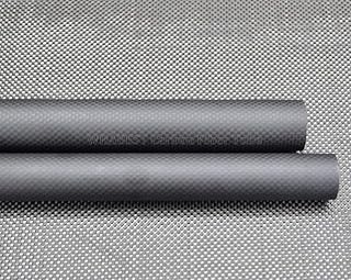 WHABEST 9MM OD X 7MM ID X 500MM 100% Roll Wrapped Carbon Fiber Tube 3K / Tubing (2pcs 9x7x500mm Matte)