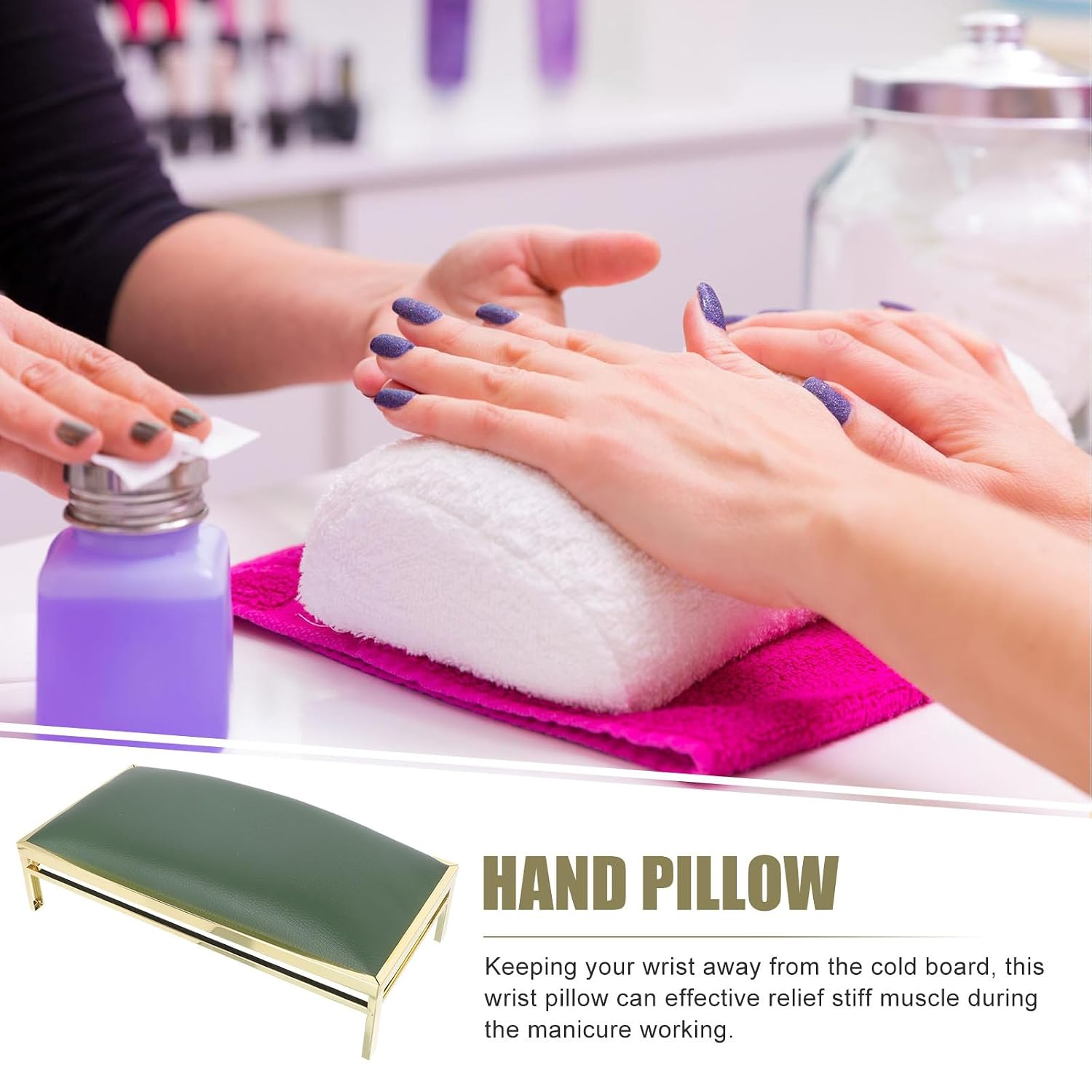 Manicure Pillow Nail Art Hand Rest Cushion for Salon Table