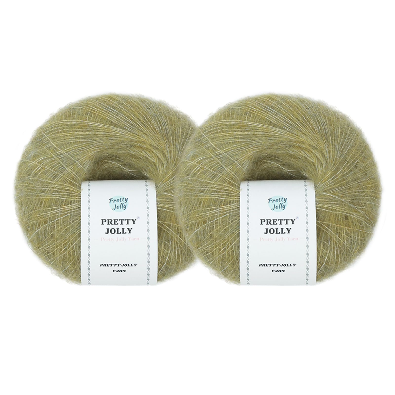 Pretty Jolly 2 Skeins Soft Mohair Yarn(Grass) โ image 1
