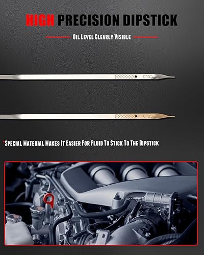 Miniatura 74 de CCIYU L3G6-10-450F - Varilla de aceite de motor de repuesto para Mazda 3 2012-2015 para Mazda 5 2011-2013 para Mazda 6 2010-2012 para Mazda CX-7 Dip