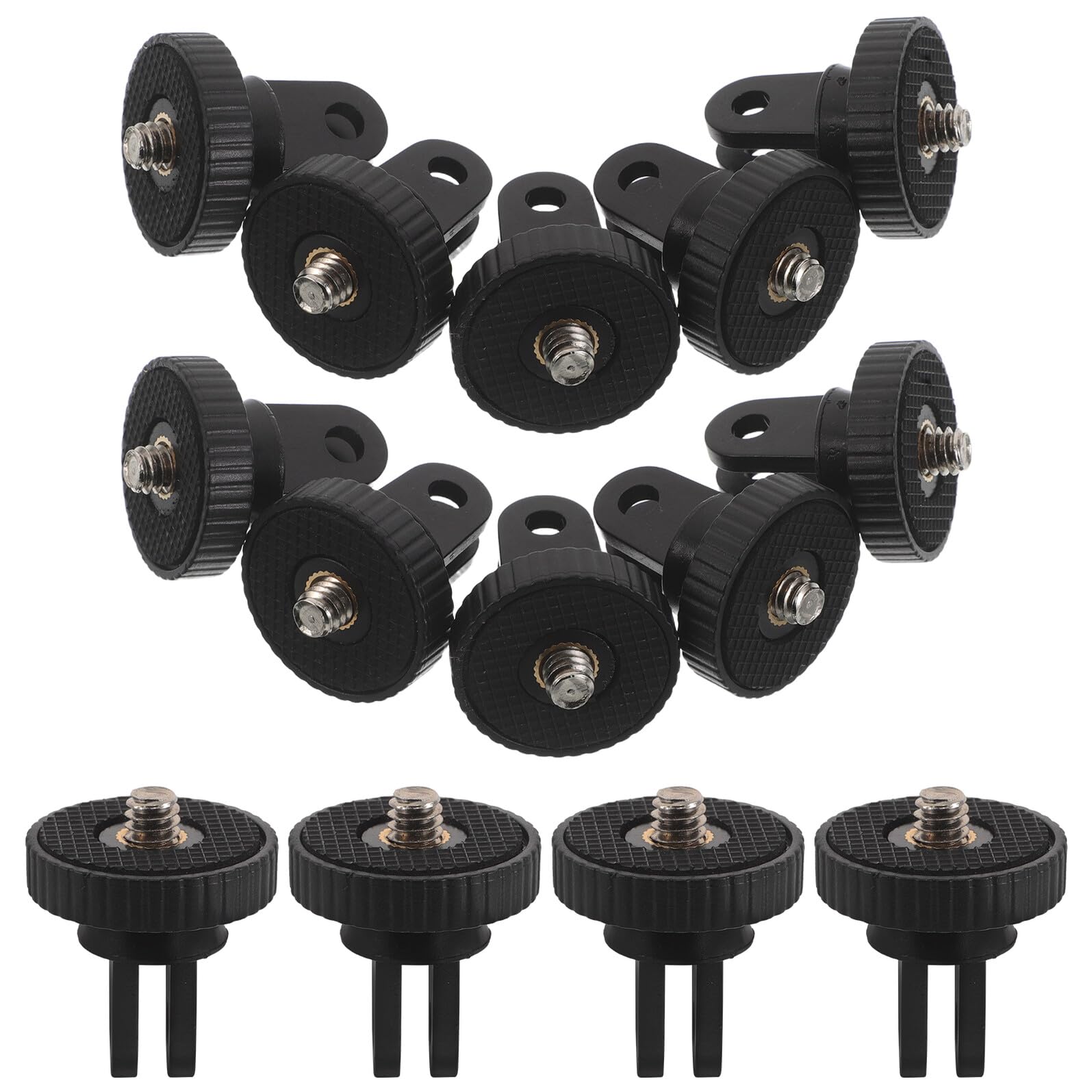 Pack 25 tornillo de cámara 1/4 fabricado en metal resistente para acoples de trípode estables 8