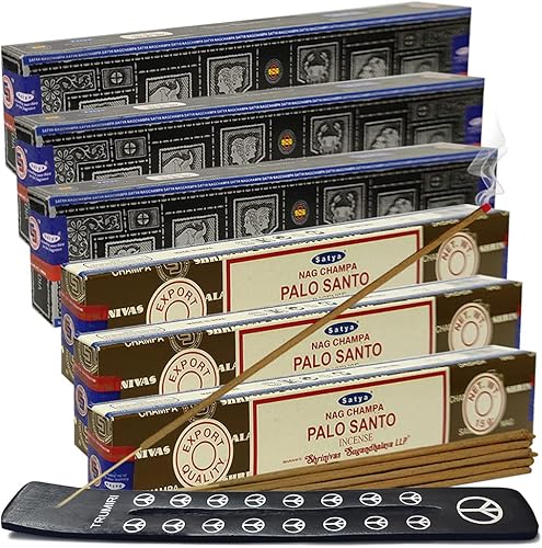 Miniatura 31 de Variedad de paquete de varillas de incienso de sangre de dragón oud árabe y soporte de House of Nag Champa y Trumiri